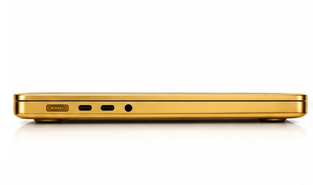 24k gold macbook pro 16inch 256gb side 24k gold macbook pro 16inch 256gb side